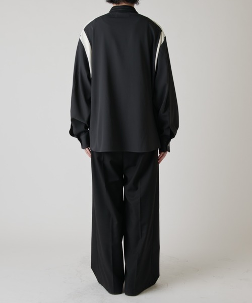 CULLNI（クルニ）の「【CULLNI exclusive for Lui's】配色切替デザインシャツ（シャツ/ブラウス・メンズ・キナリ/ブラック/チャコールグレー・1/2）」の19枚目の写真