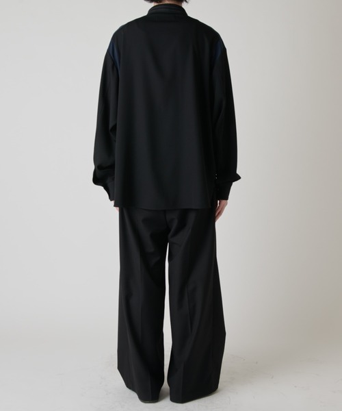 CULLNI（クルニ）の「【CULLNI exclusive for Lui's】配色切替デザインシャツ（シャツ/ブラウス・メンズ・キナリ/ブラック/チャコールグレー・1/2）」の20枚目の写真