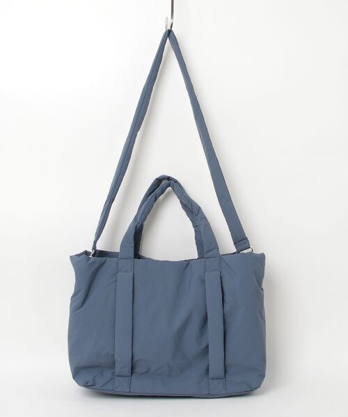 Julier Yoga and Relax（ジュリエヨガアンドリラックス）の「Julier パフィー撥水トートバッグ（トートバッグ・レディース・ライトグレー/ブラック/ブルー・FREE）」の16枚目の写真