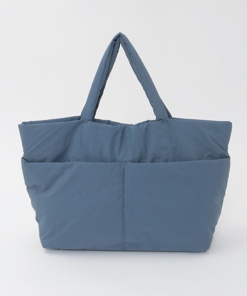 Julier Yoga and Relax（ジュリエヨガアンドリラックス）の「Julier パフィー撥水トートバッグ（トートバッグ・レディース・ライトグレー/ブラック/ブルー・FREE）」の3枚目の写真