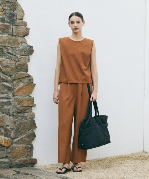 Julier Yoga and Relax（ジュリエヨガアンドリラックス）の「Julier パフィー撥水トートバッグ（トートバッグ・レディース・ライトグレー/ブラック/ブルー・FREE）」の6枚目の写真