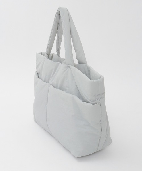 Julier Yoga and Relax（ジュリエヨガアンドリラックス）の「Julier パフィー撥水トートバッグ（トートバッグ・レディース・ライトグレー/ブラック/ブルー・FREE）」の7枚目の写真