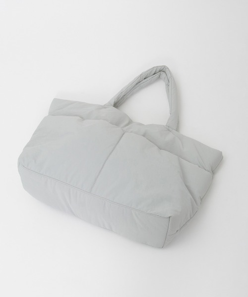 Julier Yoga and Relax（ジュリエヨガアンドリラックス）の「Julier パフィー撥水トートバッグ（トートバッグ・レディース・ライトグレー/ブラック/ブルー・FREE）」の12枚目の写真