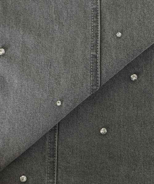 MAJESTIC LEGON（マジェスティックレゴン）の「スリットビジューフレアデニムパンツ（デニムパンツ・レディース・サックスブルー/グレー/ブルー・LARGE/MEDIUM/SMALL/X-SMALL）」の20枚目の写真