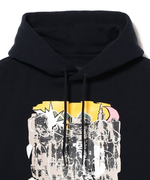 BEAMS T(ビームスティー)の「Yohei Yasumitsu / Hoodie(スウェット・メンズ・ネイビー・SMALL/MEDIUM/LARGE/X-LARGE)」の3枚目の写真