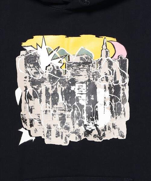 BEAMS T(ビームスティー)の「Yohei Yasumitsu / Hoodie(スウェット・メンズ・ネイビー・SMALL/MEDIUM/LARGE/X-LARGE)」の4枚目の写真