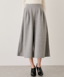 裏起毛タック入りスカンツ