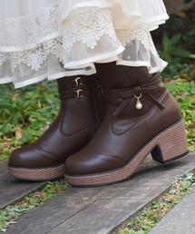 axes femme | サイドリボンウエスタンブーツ(ブーツ)