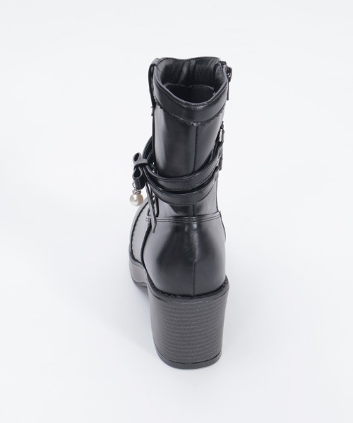 axes femme（アクシーズファム）の「サイドリボンウエスタンブーツ（ブーツ・レディース・ブラック/ブラウン・MEDIUM/LARGE）」の13枚目の写真