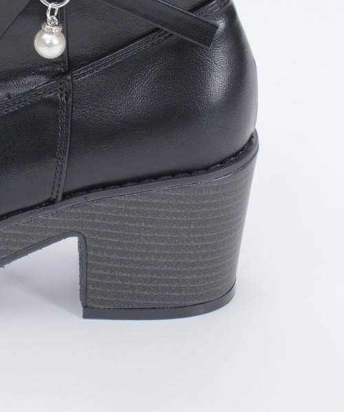 axes femme（アクシーズファム）の「サイドリボンウエスタンブーツ（ブーツ・レディース・ブラック/ブラウン・MEDIUM/LARGE）」の15枚目の写真