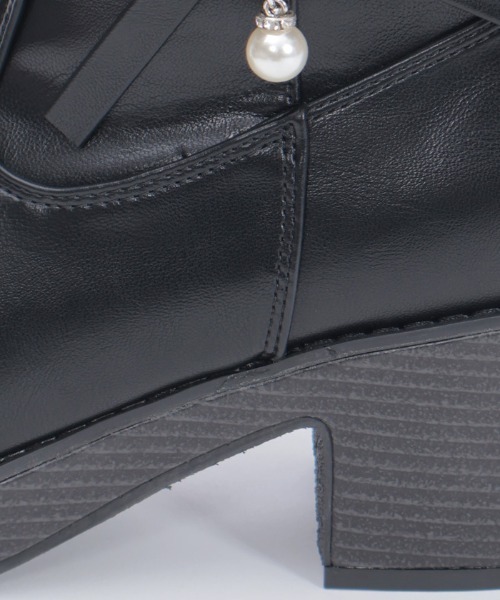 axes femme（アクシーズファム）の「サイドリボンウエスタンブーツ（ブーツ・レディース・ブラック/ブラウン・MEDIUM/LARGE）」の16枚目の写真