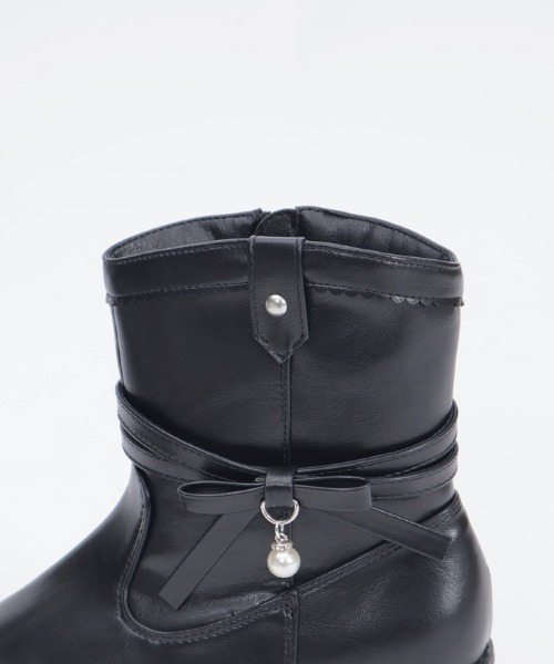 axes femme（アクシーズファム）の「サイドリボンウエスタンブーツ（ブーツ・レディース・ブラック/ブラウン・MEDIUM/LARGE）」の17枚目の写真