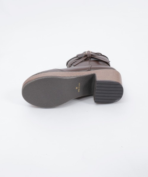 axes femme（アクシーズファム）の「サイドリボンウエスタンブーツ（ブーツ・レディース・ブラック/ブラウン・MEDIUM/LARGE）」の9枚目の写真