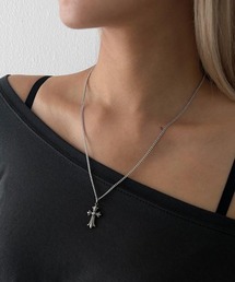 BLACKUP（ブラックアップ）の「ハーツランクロスドロップネックレス（ネックレス）」