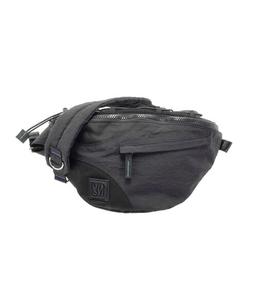 UN3D.（アンスリード）の「HALF MOON BODY BAG / ハーフムーンボディーバッグ（ボディバッグ/ウエストポーチ・レディース・ブラック/ベージュ・FREE）」の3枚目の写真