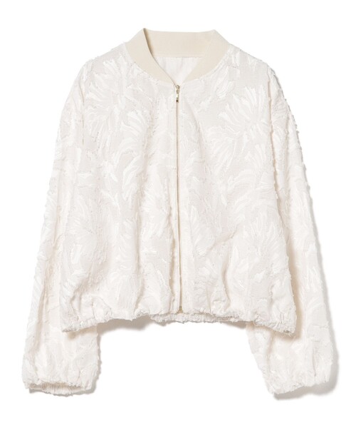 BEAMS HEART(ビームスハート)の「カットジャカード レース ブルゾン(ブルゾン・レディース・オフホワイト/ブラック・FREE)」の20枚目の写真