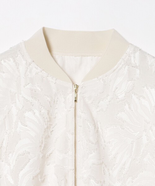 BEAMS HEART(ビームスハート)の「カットジャカード レース ブルゾン(ブルゾン・レディース・オフホワイト/ブラック・FREE)」の21枚目の写真