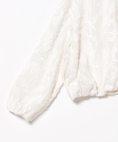 BEAMS HEART(ビームスハート)の「カットジャカード レース ブルゾン(ブルゾン・レディース・オフホワイト/ブラック・FREE)」の22枚目の写真