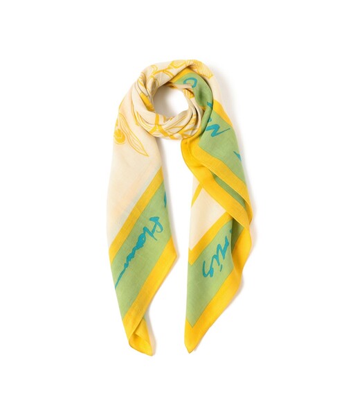 Demi-Luxe BEAMS（デミルクス ビームス）の「ｍanipuri / フローラ ストール（ストール/ショール・レディース・グリーン系その他2・ONE SIZE）」の4枚目の写真