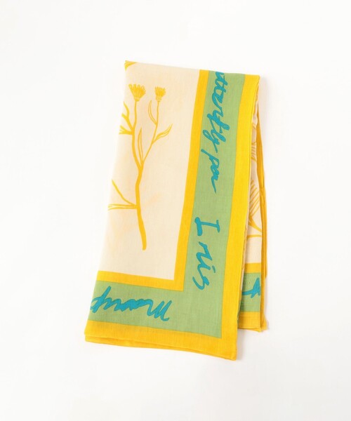 Demi-Luxe BEAMS（デミルクス ビームス）の「ｍanipuri / フローラ ストール（ストール/ショール・レディース・グリーン系その他2・ONE SIZE）」の5枚目の写真