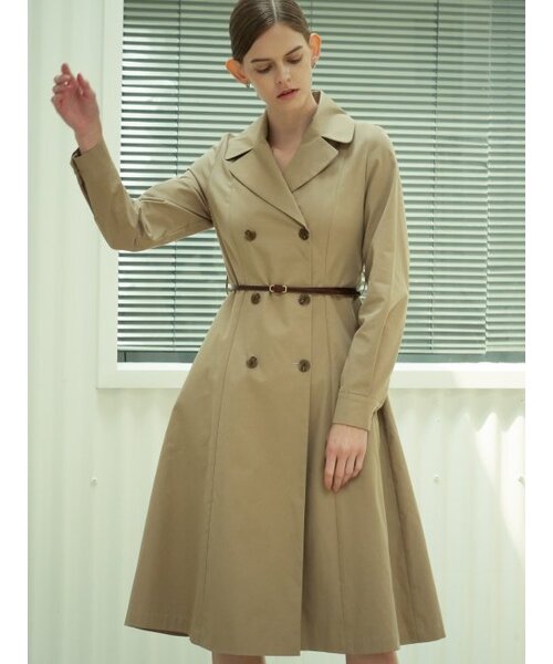ACUD(アクド)の「Trench Dress _Beige(ワンピース・レディース・ベージュ・S/M)」の1枚目の写真