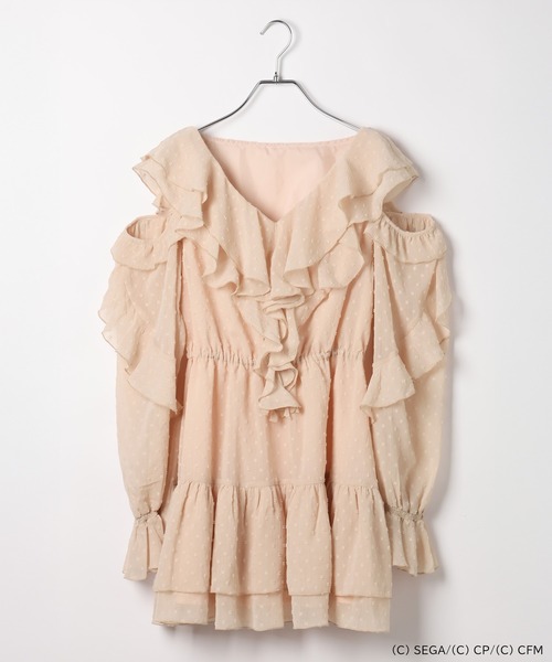 Heather(ヘザー)の「【プロジェクトセカイ×ZOZOTOWN】MORE MORE JUMP!ラッフルフリルミニワンピース 659945(ワンピース・レディース・ブルー/エメラルド/グリーン/ピンク/レッド/オレンジ・FREE)」の6枚目の写真