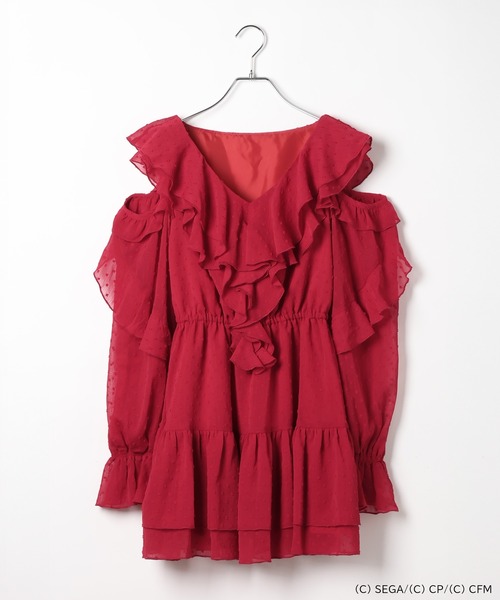 Heather(ヘザー)の「【プロジェクトセカイ×ZOZOTOWN】MORE MORE JUMP!ラッフルフリルミニワンピース 659945(ワンピース・レディース・ブルー/エメラルド/グリーン/ピンク/レッド/オレンジ・FREE)」の7枚目の写真