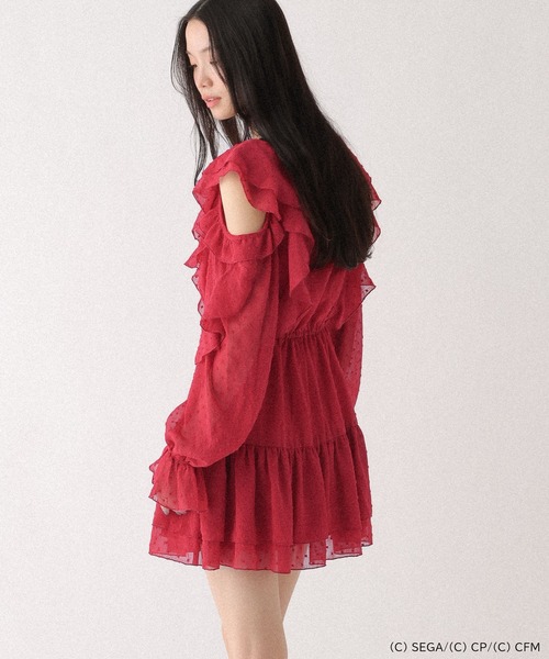 Heather(ヘザー)の「【プロジェクトセカイ×ZOZOTOWN】MORE MORE JUMP!ラッフルフリルミニワンピース 659945(ワンピース・レディース・ブルー/エメラルド/グリーン/ピンク/レッド/オレンジ・FREE)」の13枚目の写真