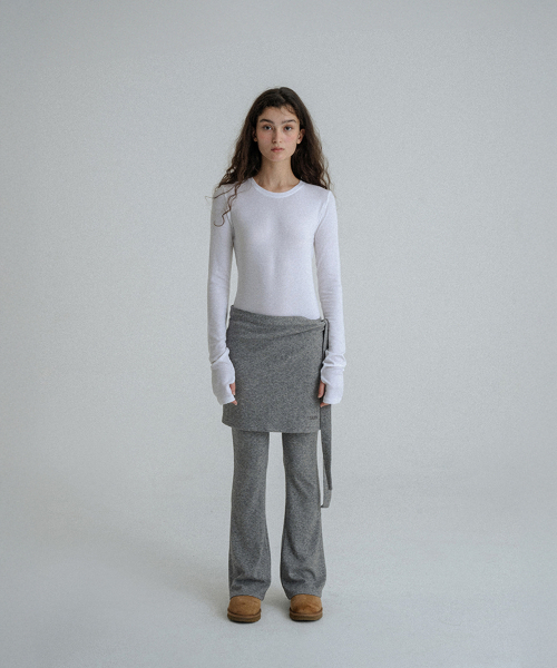 SUNDAY FRUIT MARKET(サンデーフルーツマーケット)の「SUN FLARE PANT WRAP SET GRAY(その他パンツ・レディース・その他・S)」の8枚目の写真