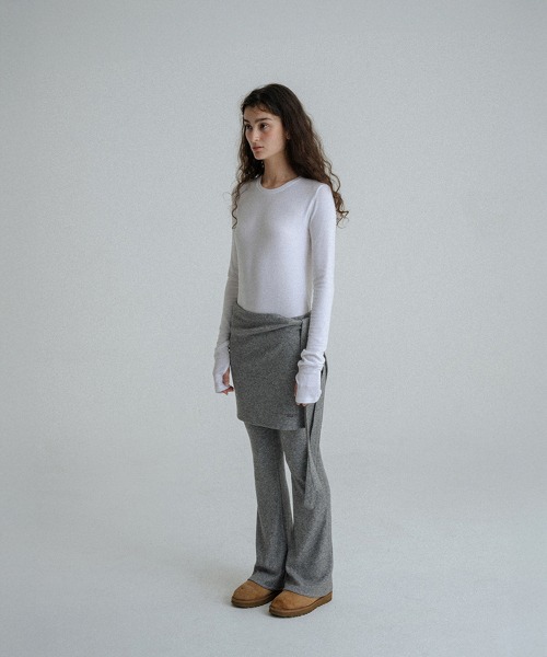 SUNDAY FRUIT MARKET(サンデーフルーツマーケット)の「SUN FLARE PANT WRAP SET GRAY(その他パンツ・レディース・その他・S)」の9枚目の写真