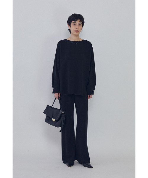 1er Arrondissement（プルミエアロンディスモン）の「ダブルクロスドルマンブラウス（シャツ/ブラウス・レディース・ブラック系その他3/オフホワイト・36/38）」の6枚目の写真