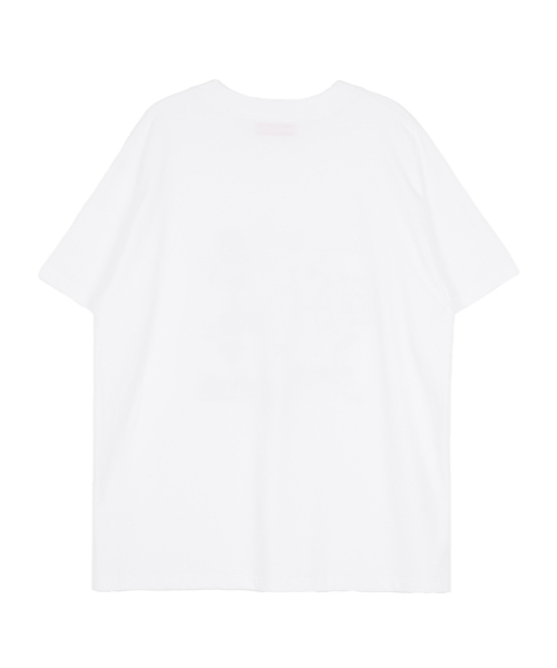 HIGH SCHOOL DISCO(ハイスクールディスコ)の「シルエットグラフィックオーバーサイズ半袖Tシャツホワイト(Tシャツ/カットソー・レディース・その他・FREE)」の4枚目の写真