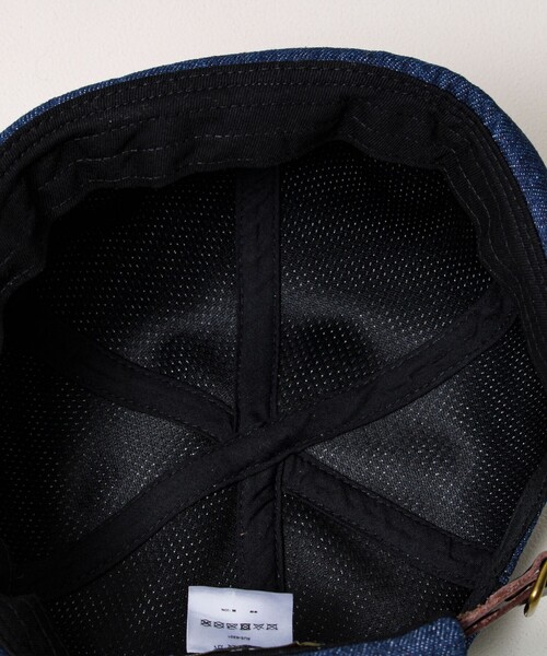 GLOSTER（グロスター）の「DENIM /HICKORY ROLL CAP フィッシャーマンキャップ（キャップ・メンズ・ホワイト系その他/ブラック/インディゴブルー・FREE）」の7枚目の写真