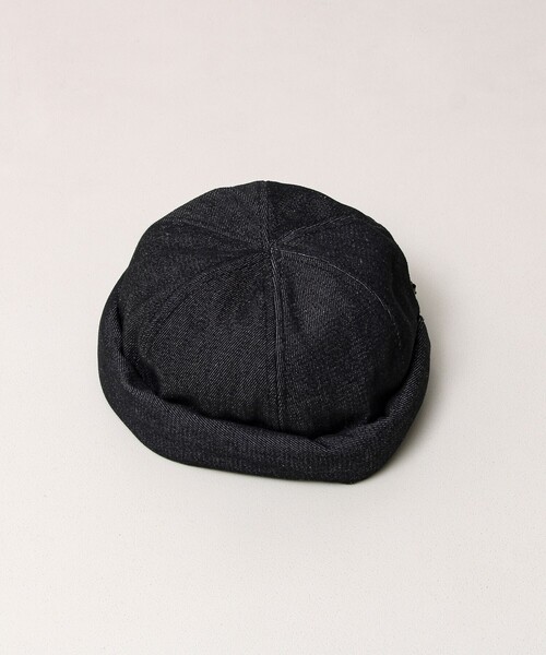 GLOSTER（グロスター）の「DENIM /HICKORY ROLL CAP フィッシャーマンキャップ（キャップ・メンズ・ホワイト系その他/ブラック/インディゴブルー・FREE）」の12枚目の写真