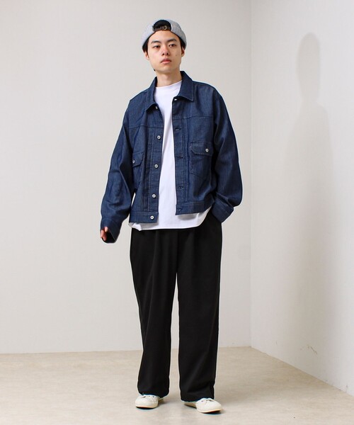 GLOSTER（グロスター）の「DENIM /HICKORY ROLL CAP フィッシャーマンキャップ（キャップ・メンズ・ホワイト系その他/ブラック/インディゴブルー・FREE）」の16枚目の写真