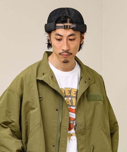 GLOSTER（グロスター）の「DENIM /HICKORY ROLL CAP フィッシャーマンキャップ（キャップ・メンズ・ホワイト系その他/ブラック/インディゴブルー・FREE）」の17枚目の写真