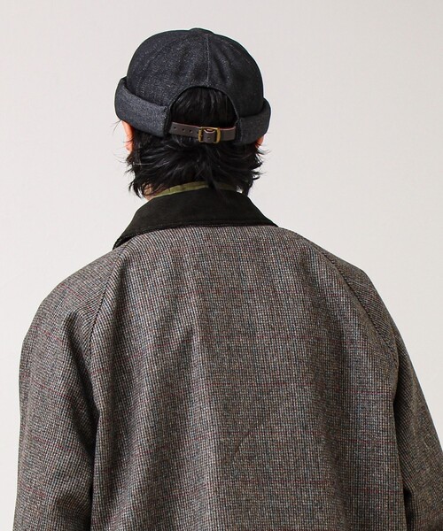 GLOSTER（グロスター）の「DENIM /HICKORY ROLL CAP フィッシャーマンキャップ（キャップ・メンズ・ホワイト系その他/ブラック/インディゴブルー・FREE）」の21枚目の写真