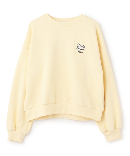 LOVETOXIC（ラブトキシック）の「【秒かわトップス】アニマル刺しゅうベーシックトレーナー（スウェット・キッズ・ホワイト系その他/アイボリー/チャコール/イエロー・S:140cm/130cm/M:150cm/L:160cm）」の20枚目の写真