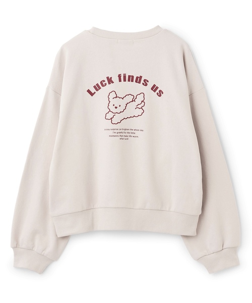 LOVETOXIC（ラブトキシック）の「【秒かわトップス】アニマル刺しゅうベーシックトレーナー（スウェット・キッズ・ホワイト系その他/アイボリー/チャコール/イエロー・S:140cm/130cm/M:150cm/L:160cm）」の5枚目の写真