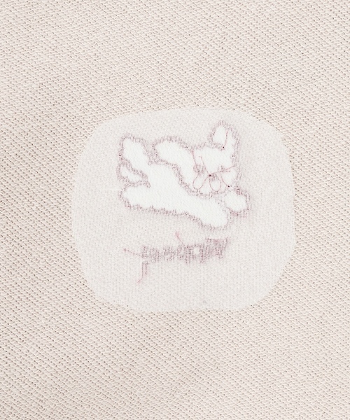 LOVETOXIC（ラブトキシック）の「【秒かわトップス】アニマル刺しゅうベーシックトレーナー（スウェット・キッズ・ホワイト系その他/アイボリー/チャコール/イエロー・S:140cm/130cm/M:150cm/L:160cm）」の7枚目の写真