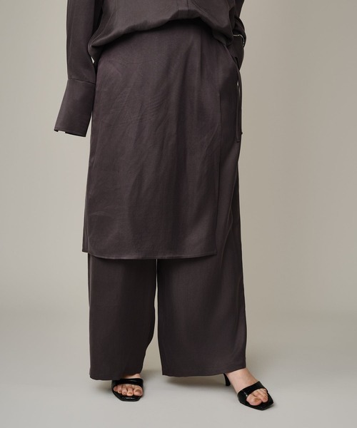 Chaos（カオス）の「Chaos(カオス)/リュシールスカートパンツ　【セットアップ可】（その他パンツ・レディース・ライトベージュ/グレー・FREE）」の6枚目の写真