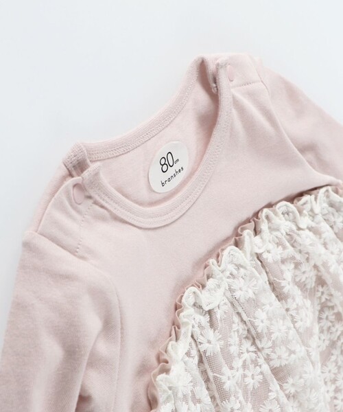 BRANSHES（ブランシェス）の「【お花シリーズ】チュールカバーオール（その他ベビー用品・キッズ・ピンク・70/80）」の10枚目の写真