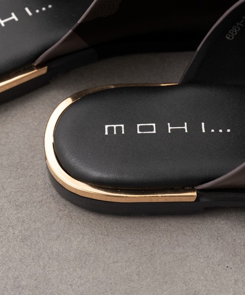 MOHI(モヒ)の「【MOHI】メタルレザーフラットサンダル 1-6861-1-SETA(サンダル・レディース・ダークブラウン/ブラック・39/38/37/36)」の12枚目の写真
