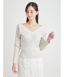 CELFORD | ハートレースニットプルオーバー(ニット/セーター)