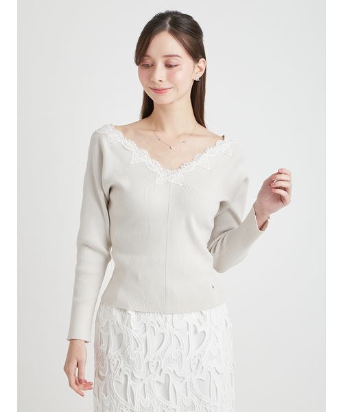 CELFORD（セルフォード）の「バックリボンニットプルオーバー（ニット