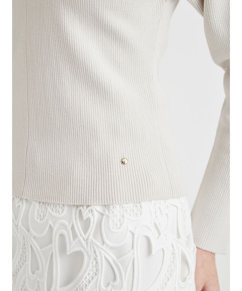 CELFORD(セルフォード)の「ハートレースニットプルオーバー(ニット/セーター・レディース・ブラック/ライトグレー/ピンク・F)」の10枚目の写真