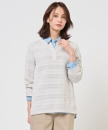 CROCHET LIKE PATTERN スキッパー ニット