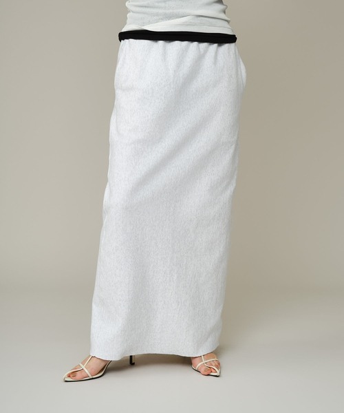 Chaos（カオス）の「Chaos(カオス)/ ◆WHY NOT NOW◆ クラヴスウェットスカート 【セットアップ可】（スカート・レディース・ネイビー/グレー系その他・FREE）」の7枚目の写真