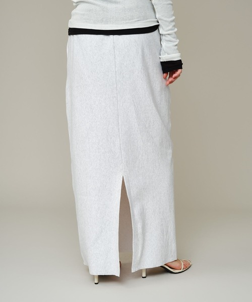 Chaos（カオス）の「Chaos(カオス)/ ◆WHY NOT NOW◆ クラヴスウェットスカート 【セットアップ可】（スカート・レディース・ネイビー/グレー系その他・FREE）」の9枚目の写真