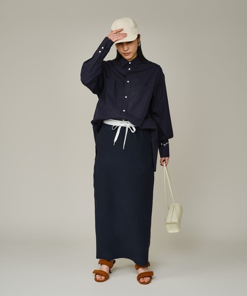 Chaos（カオス）の「Chaos(カオス)/ ◆WHY NOT NOW◆ クラヴスウェットスカート 【セットアップ可】（スカート・レディース・ネイビー/グレー系その他・FREE）」の10枚目の写真